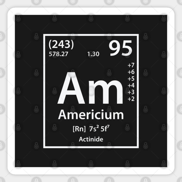 Americium Element Magnet by cerebrands